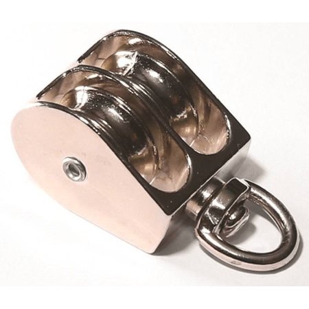 BARON Rope Pulley Swvl Dbl Zinc 1In 0178ZD-1